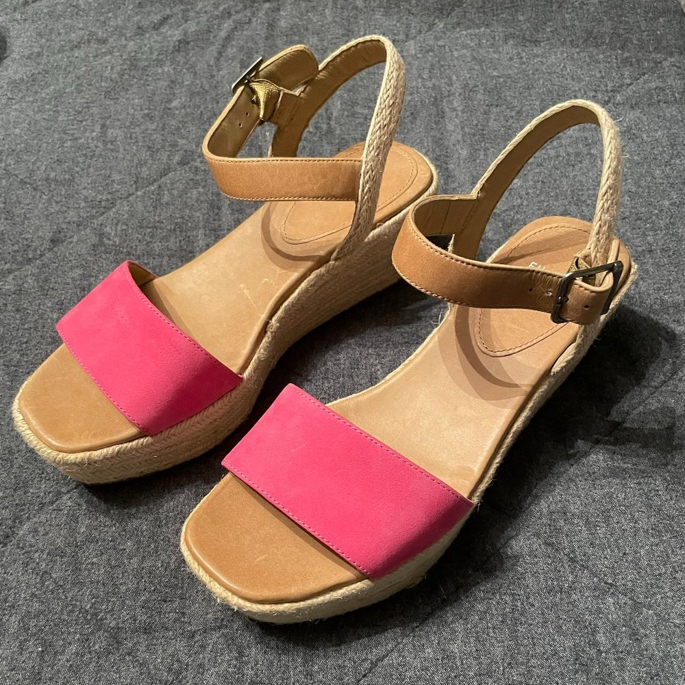 Hot Pink Eileen Fisher Wedges Size 9.5